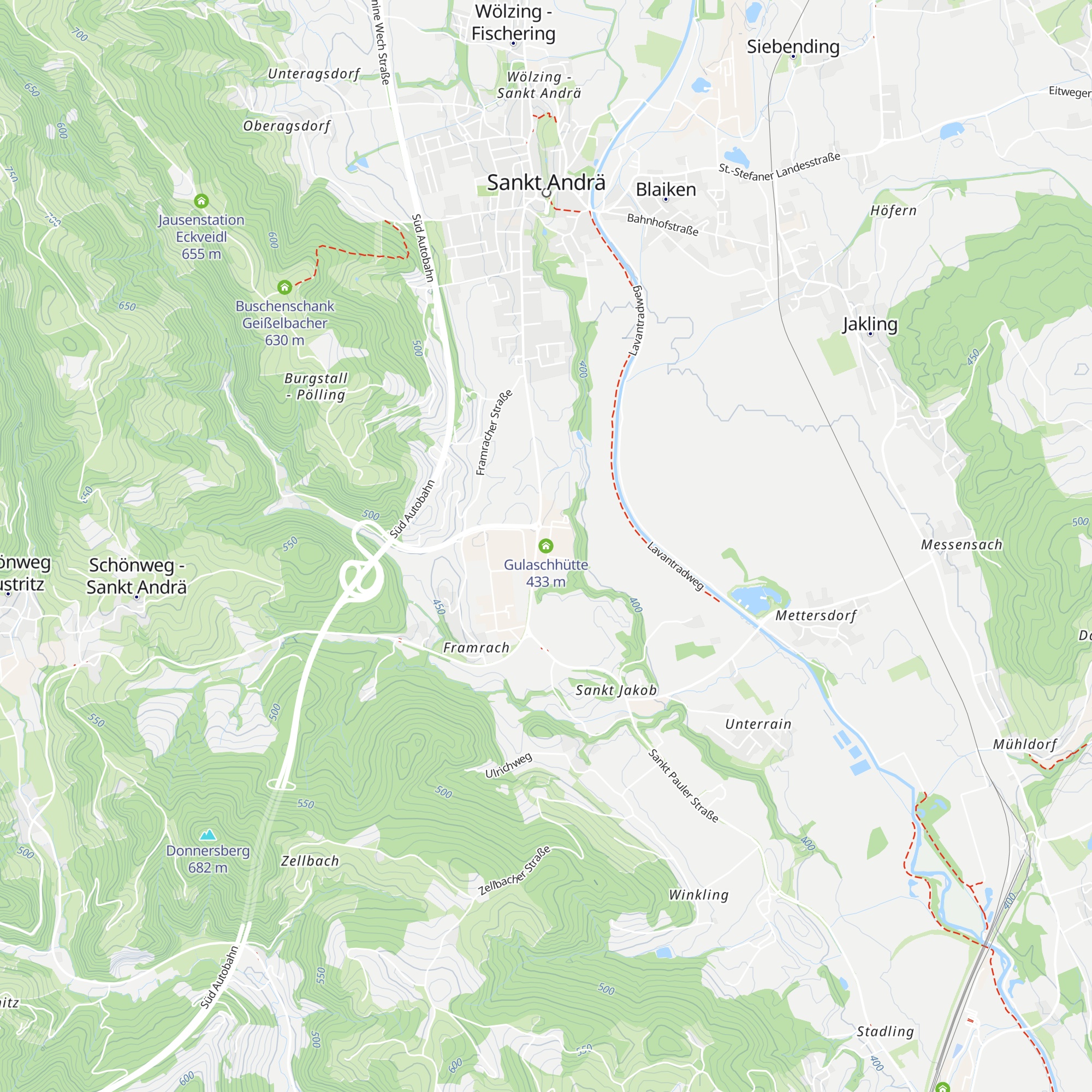Gulaschhütte map