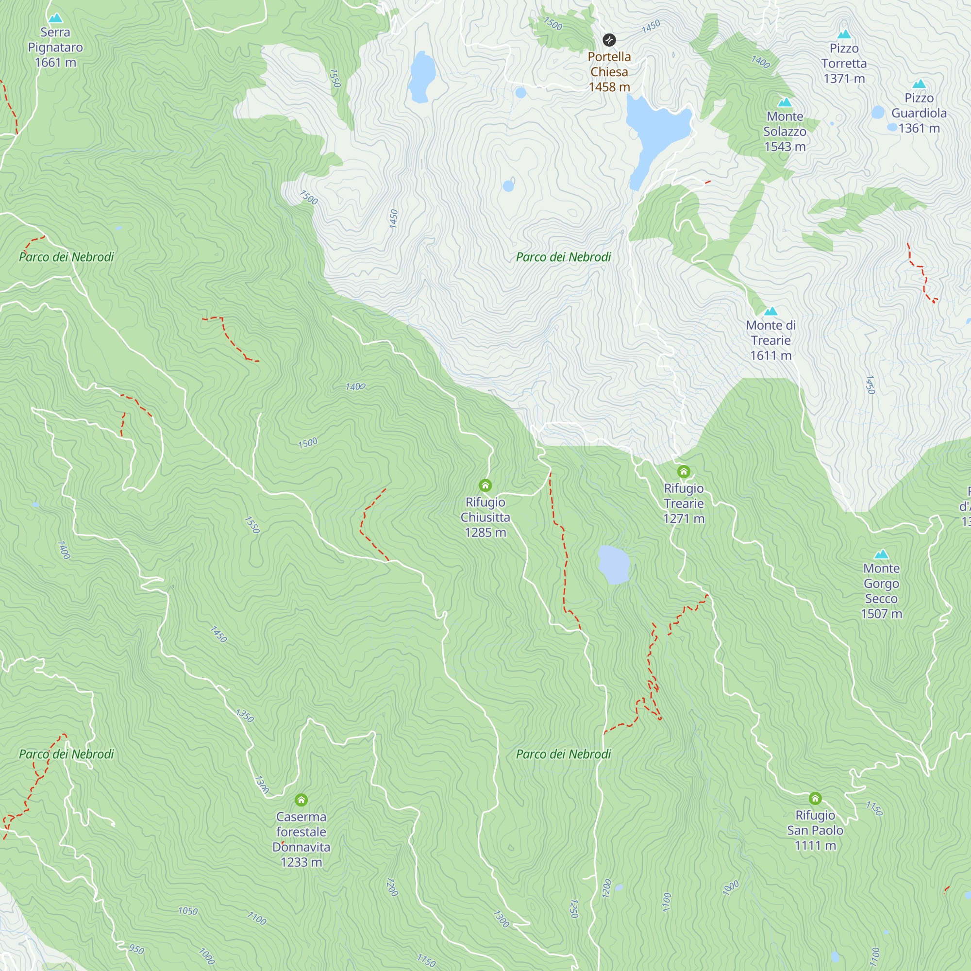 Rifugio Chiusitta map