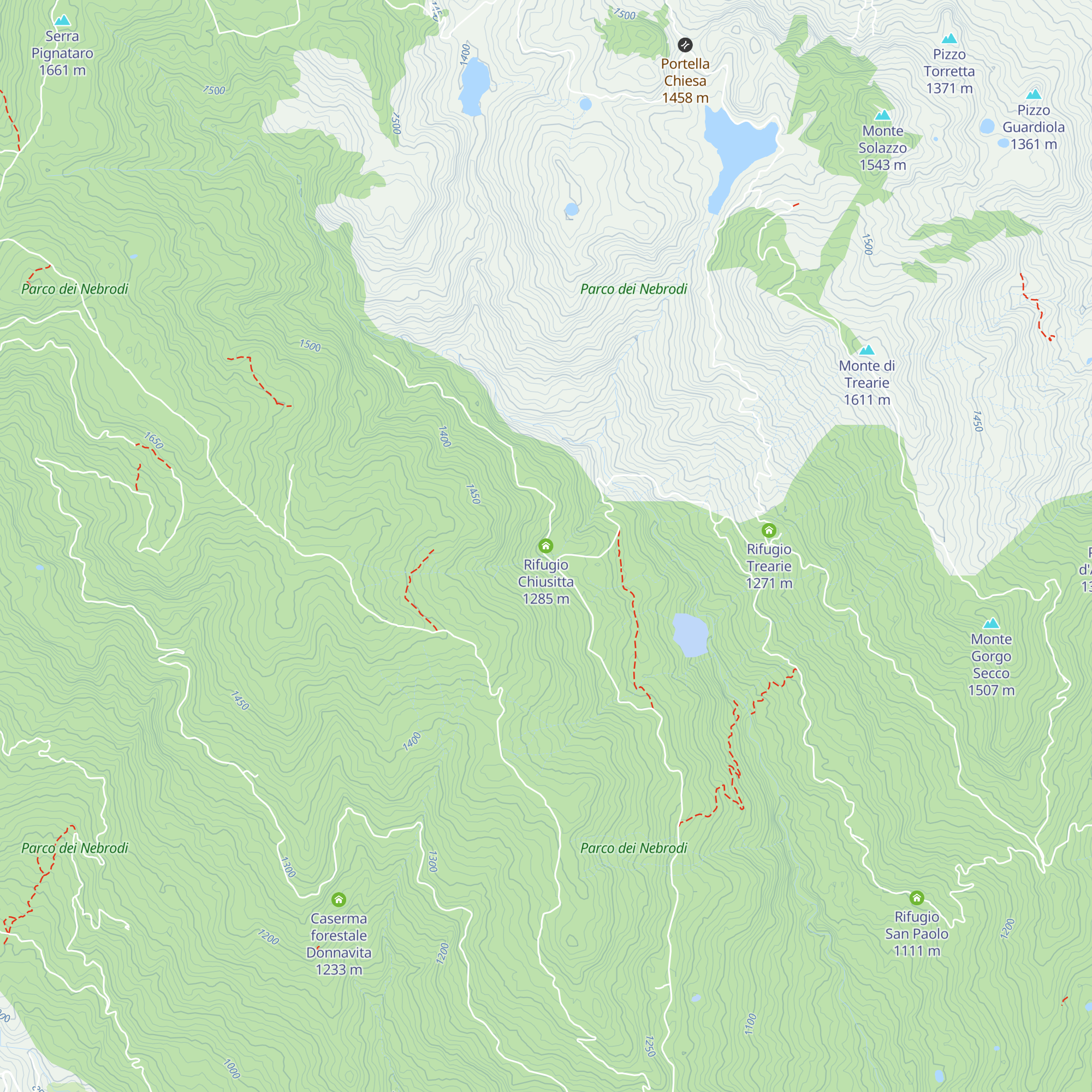 Rifugio Chiusitta map