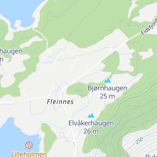 Map of Kvannberget