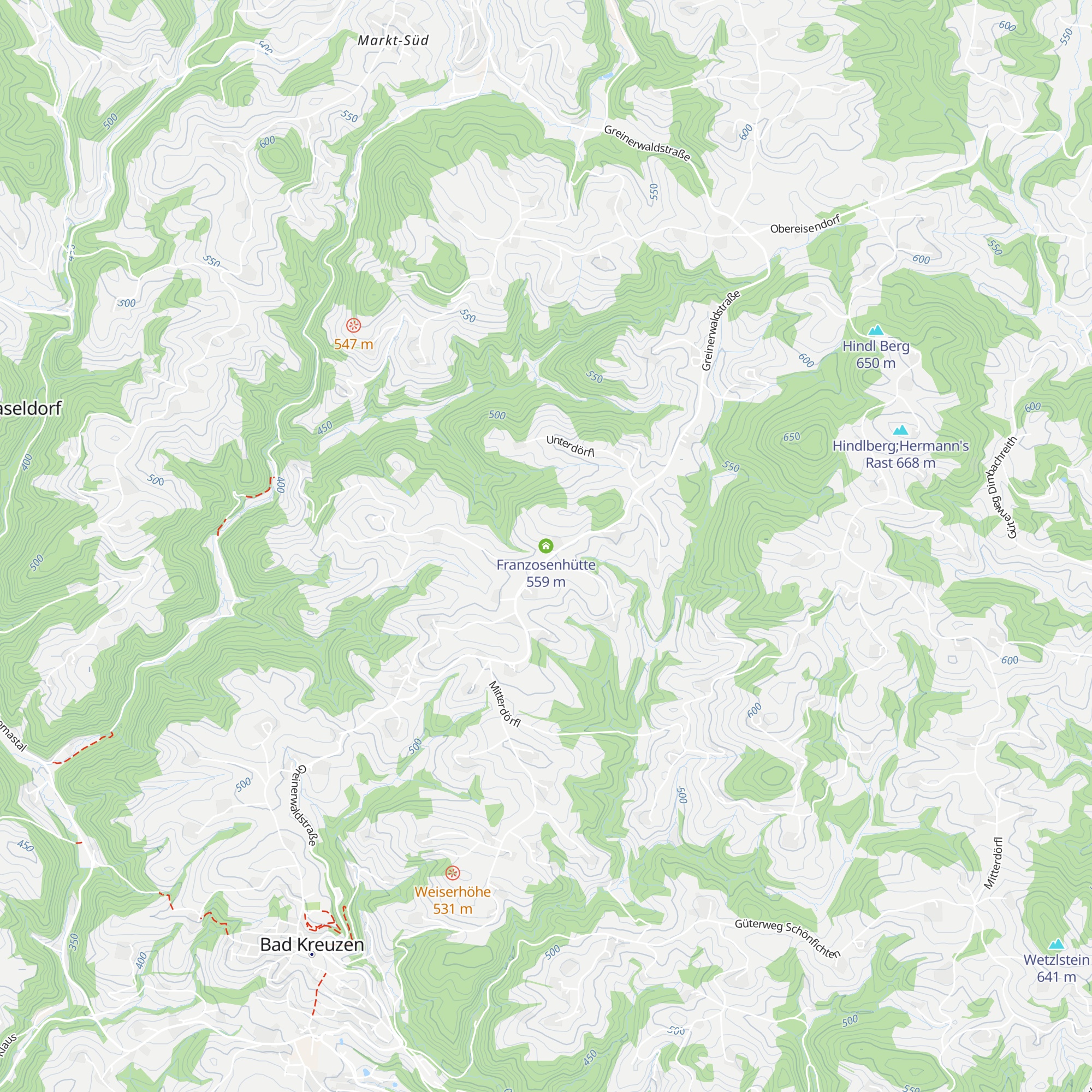 Franzosenhütte map