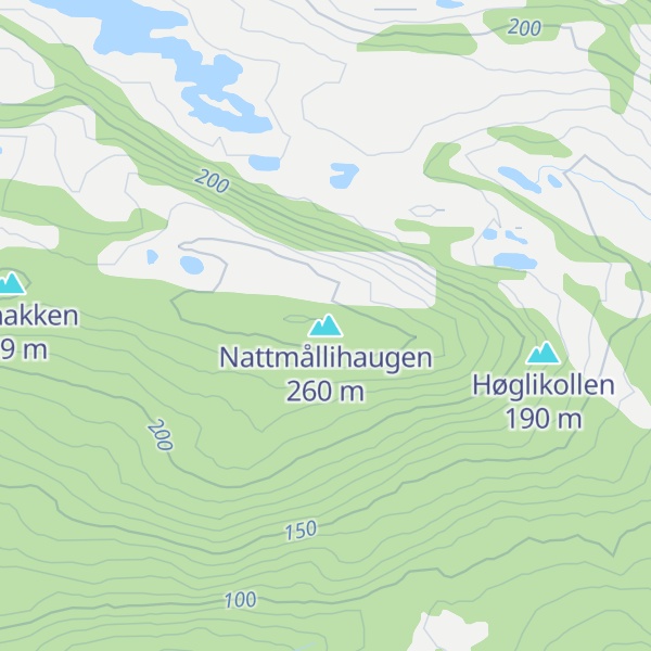 Map of Nattmållihaugen