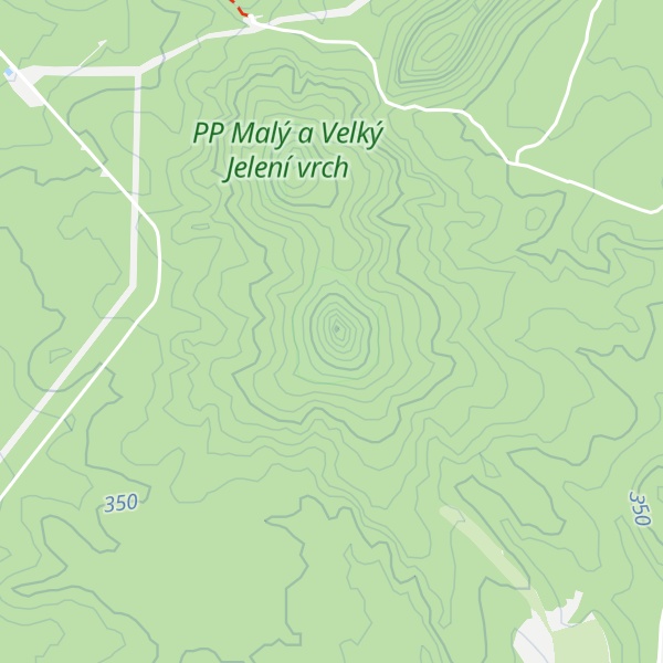 Map of Velký Jelení vrch