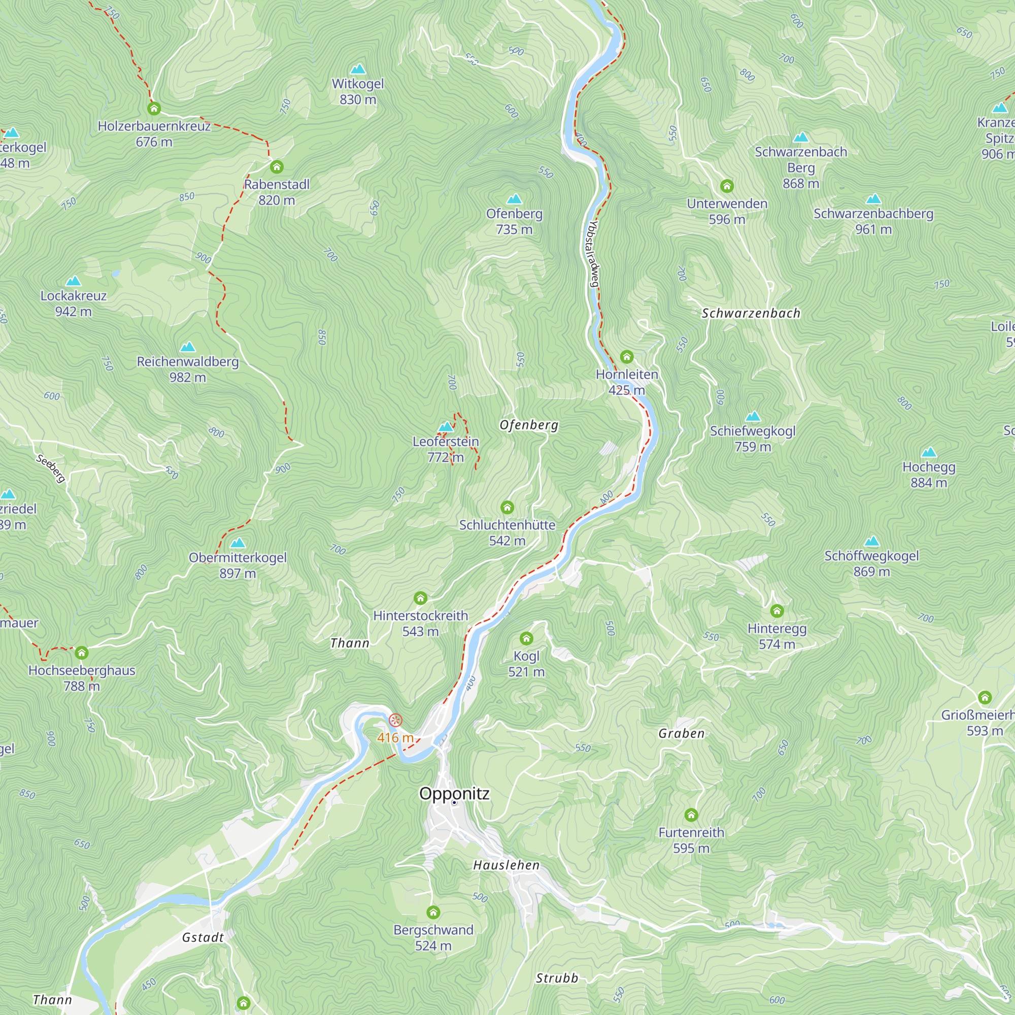 Schluchtenhütte map