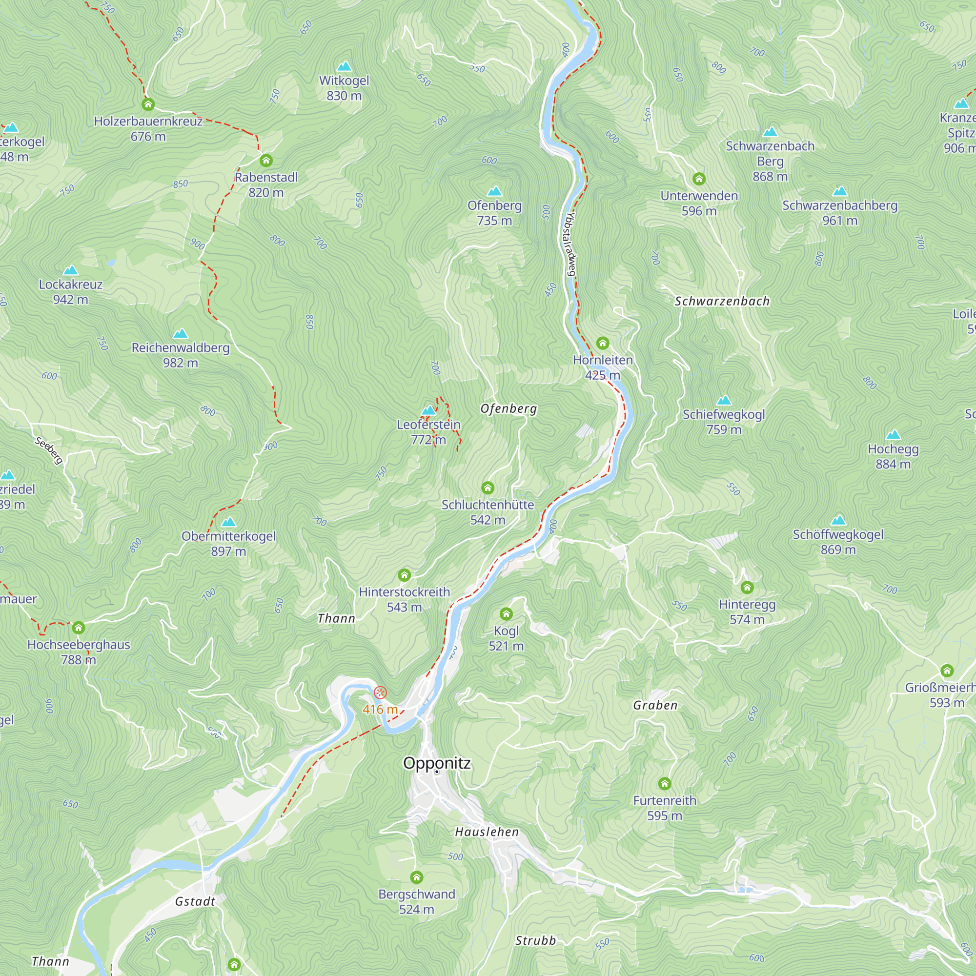 Schluchtenhütte map