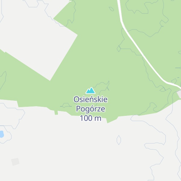 Map of Osieńskie Pogórze