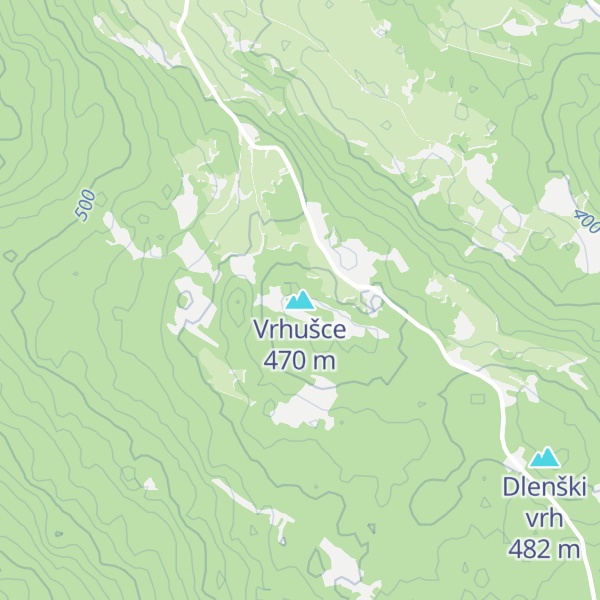 Map of Vrhušce