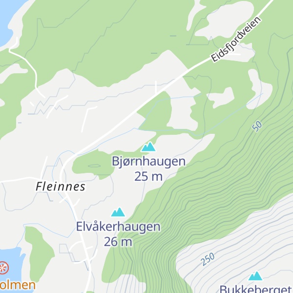 Map of Bukkberget