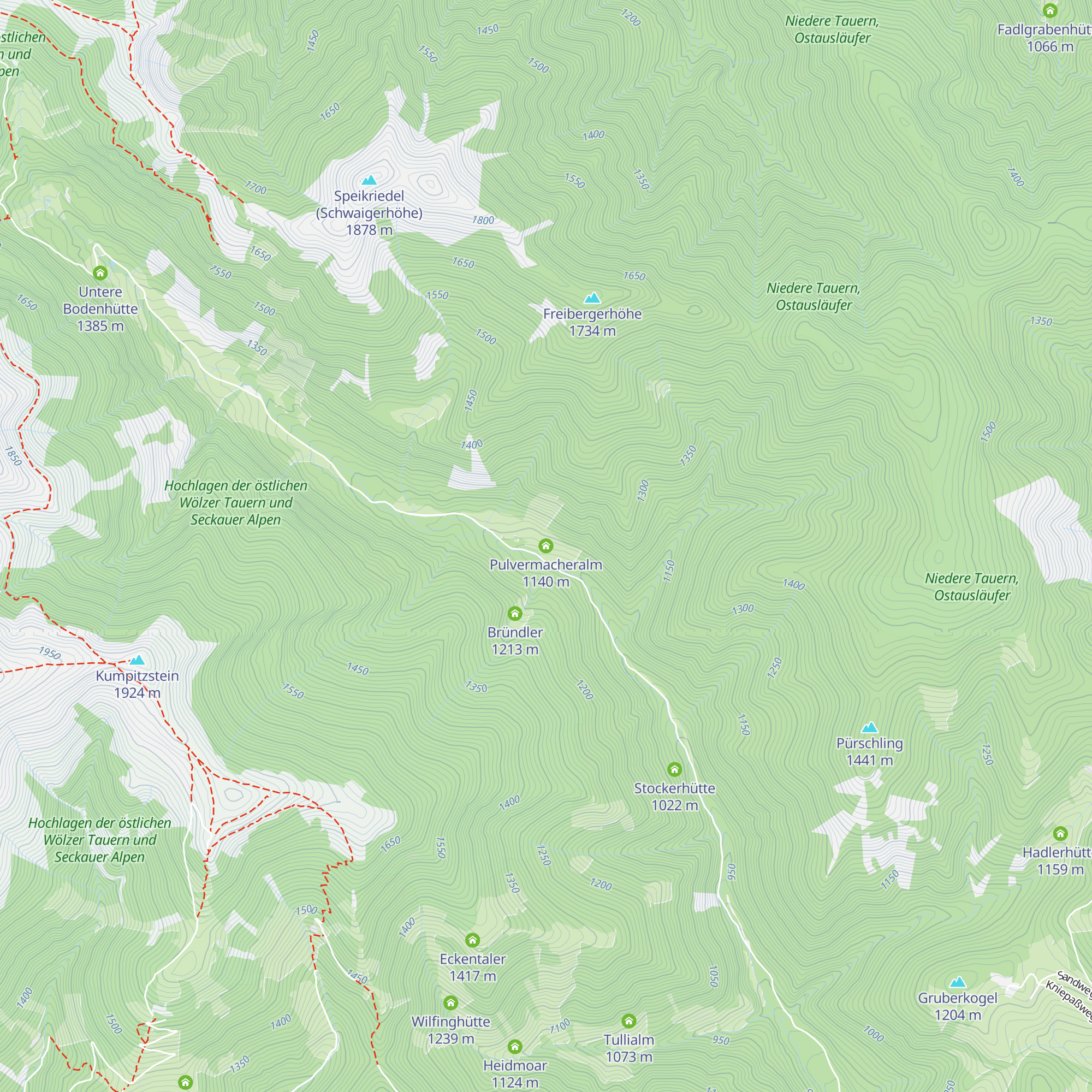 Pulvermacheralm map
