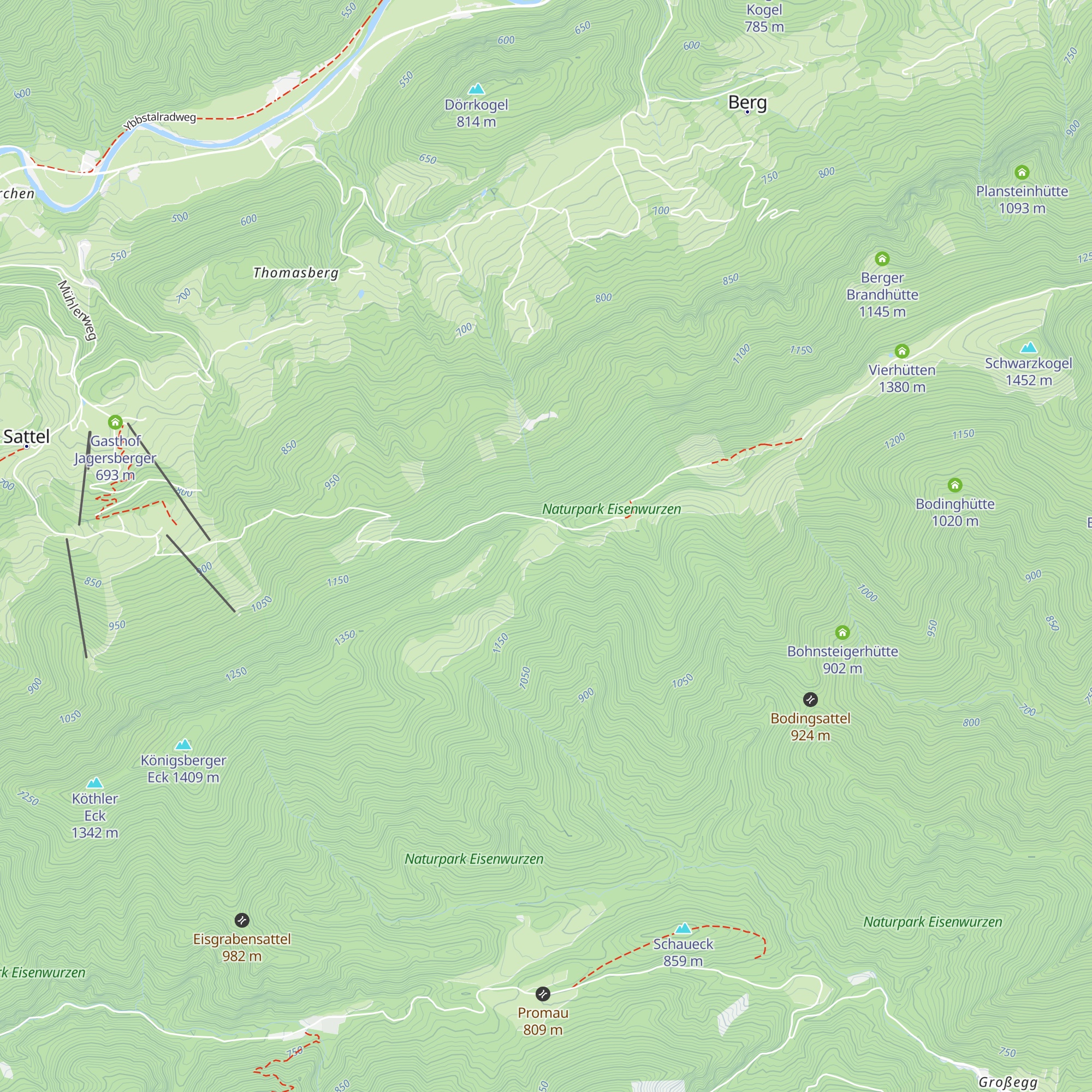 Kitzhütte map