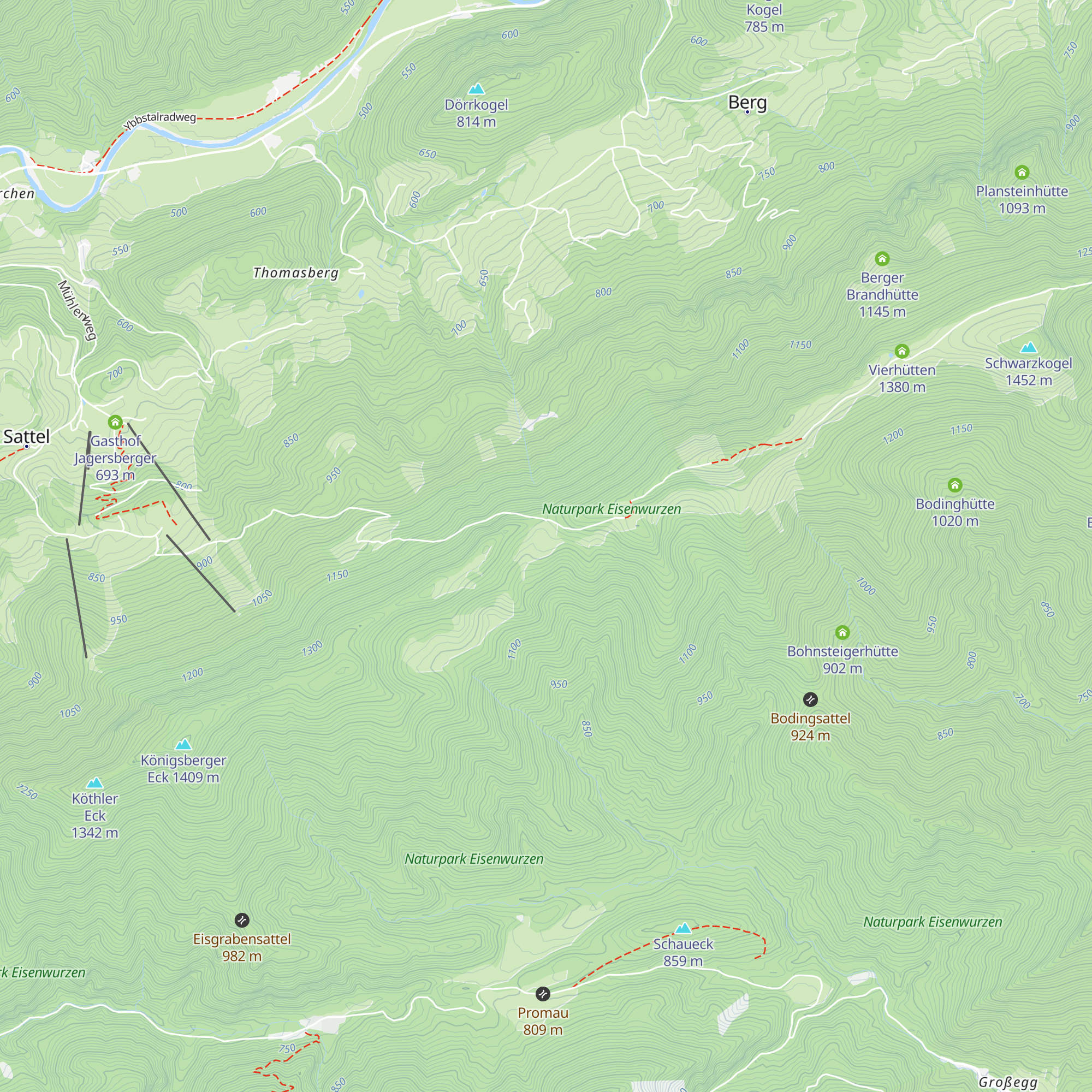 Kitzhütte map