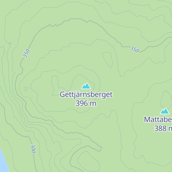 Map of Gettjärnsberget