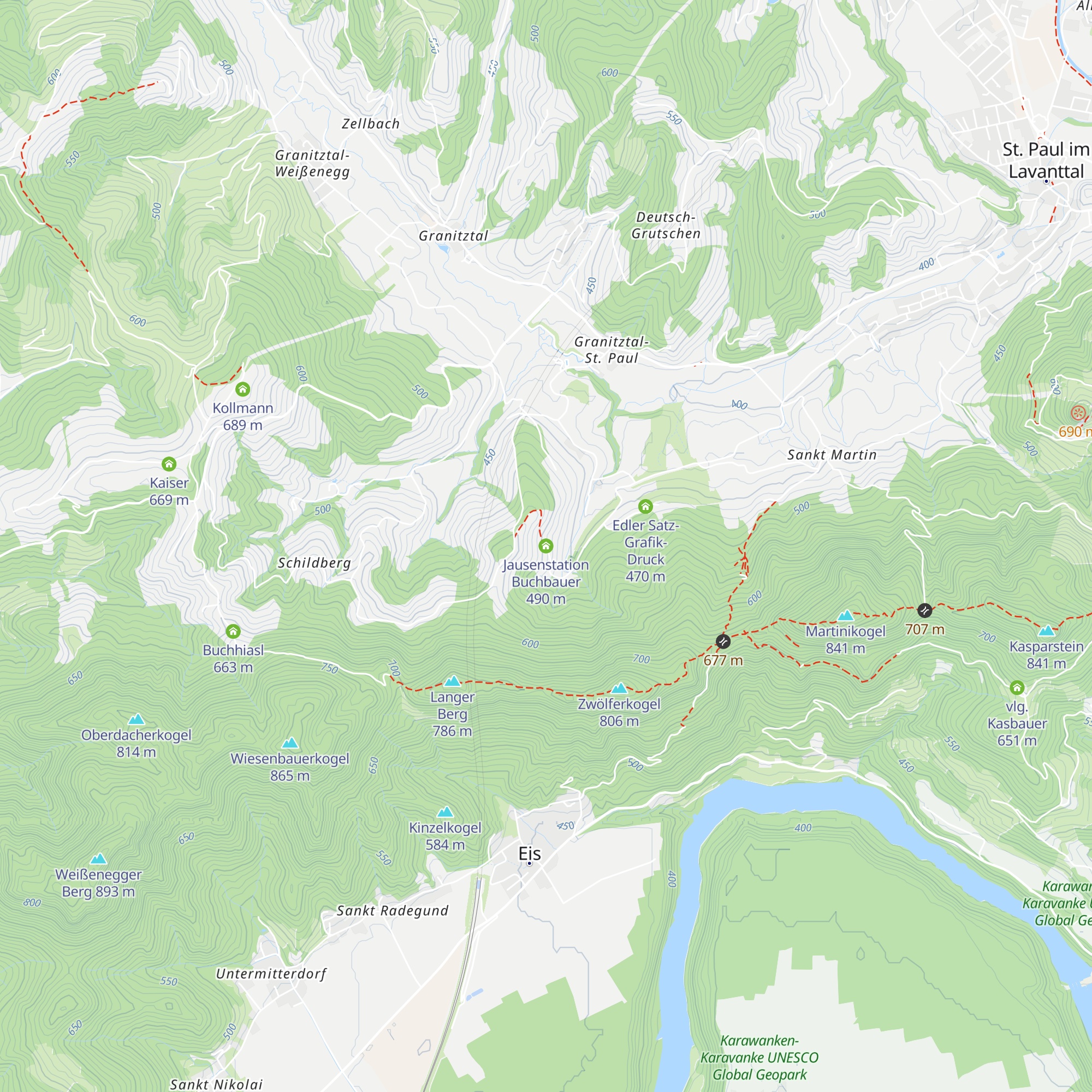 Jausenstation Buchbauer map
