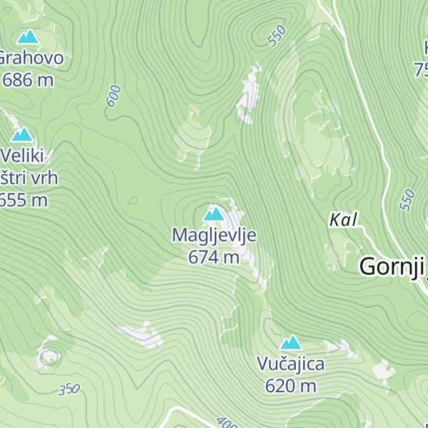 Map of Magljevlje