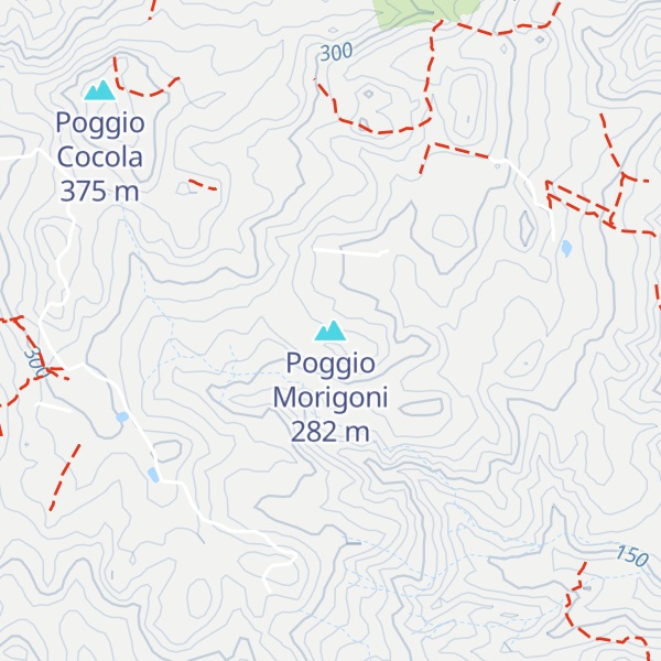 Map of Poggio Morigoni