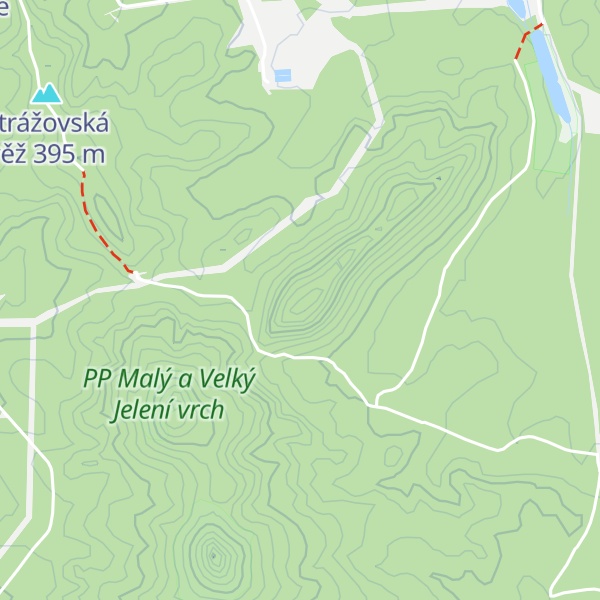 Map of Kozí hřbet