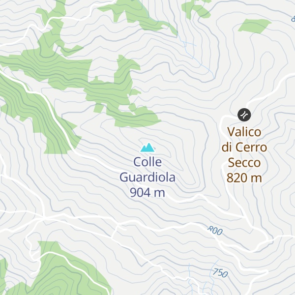 Map of Colle Guardiola
