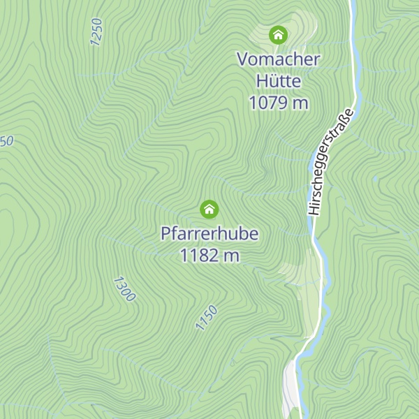 Map of Pfarrerhube