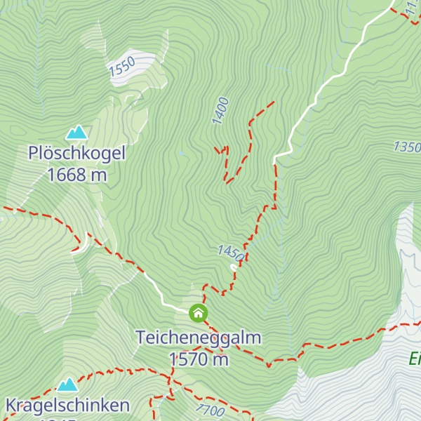 Map of Zwiegrabenhütte