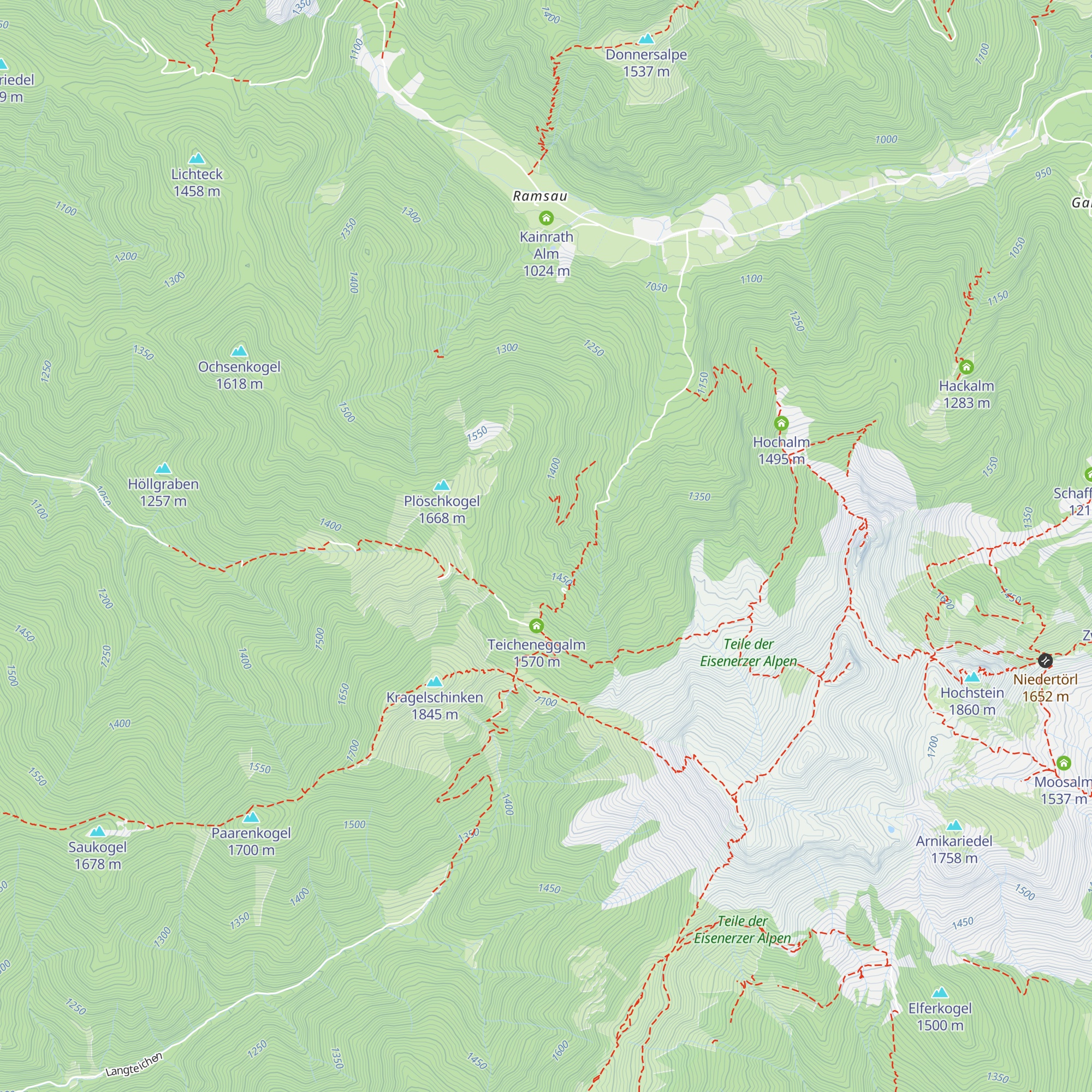 Zwiegrabenhütte map