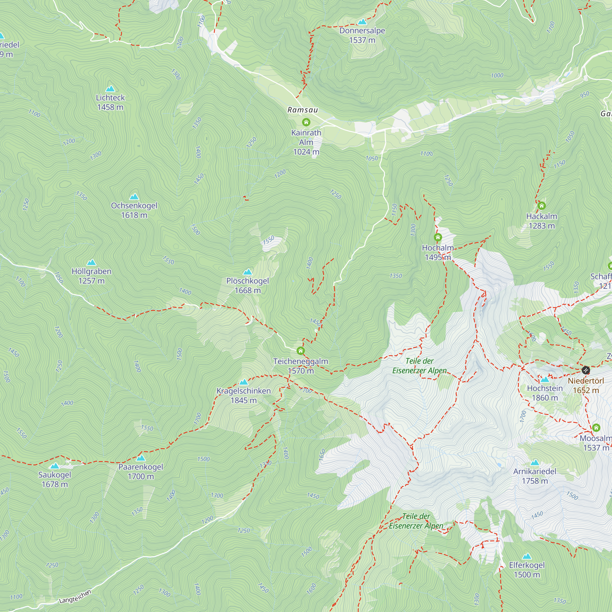 Zwiegrabenhütte map