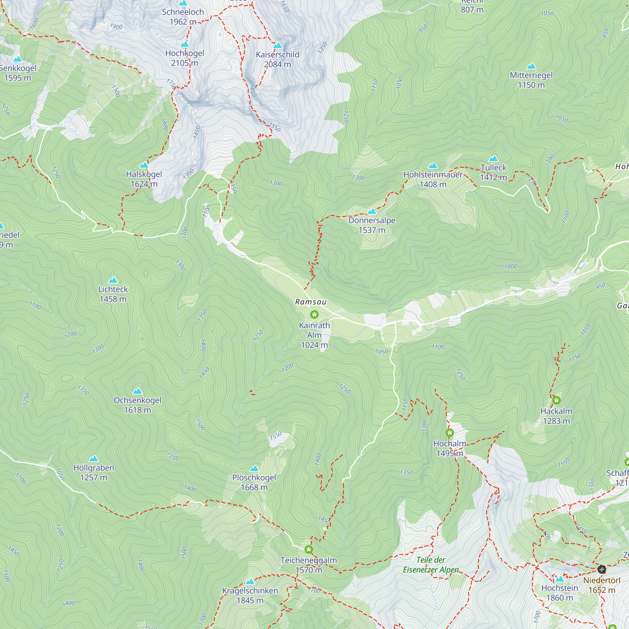 Kainrath Alm map