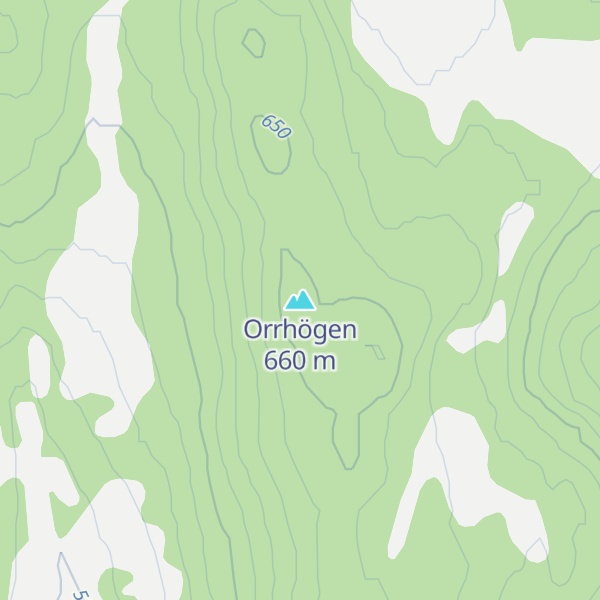 Map of Orrhögen