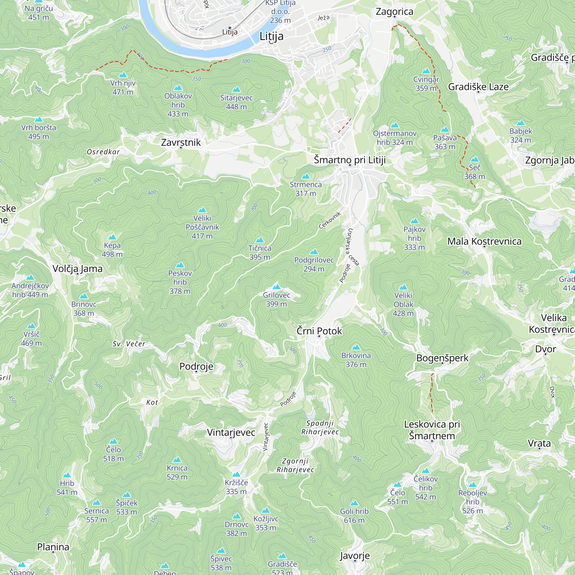 Lovski dom Grilovec map