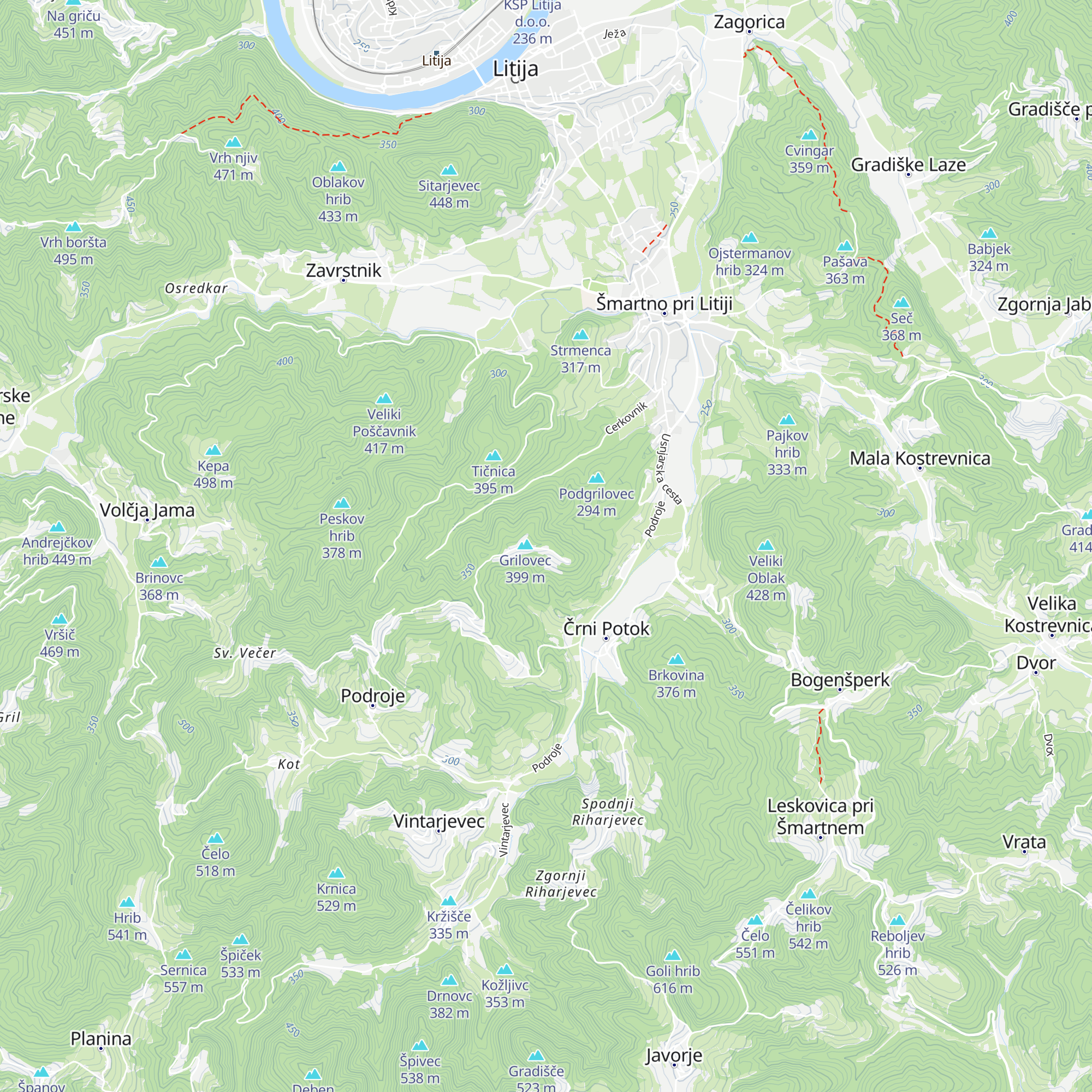 Lovski dom Grilovec map