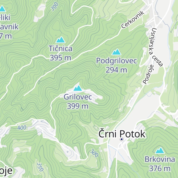 Map of Lovski dom Grilovec