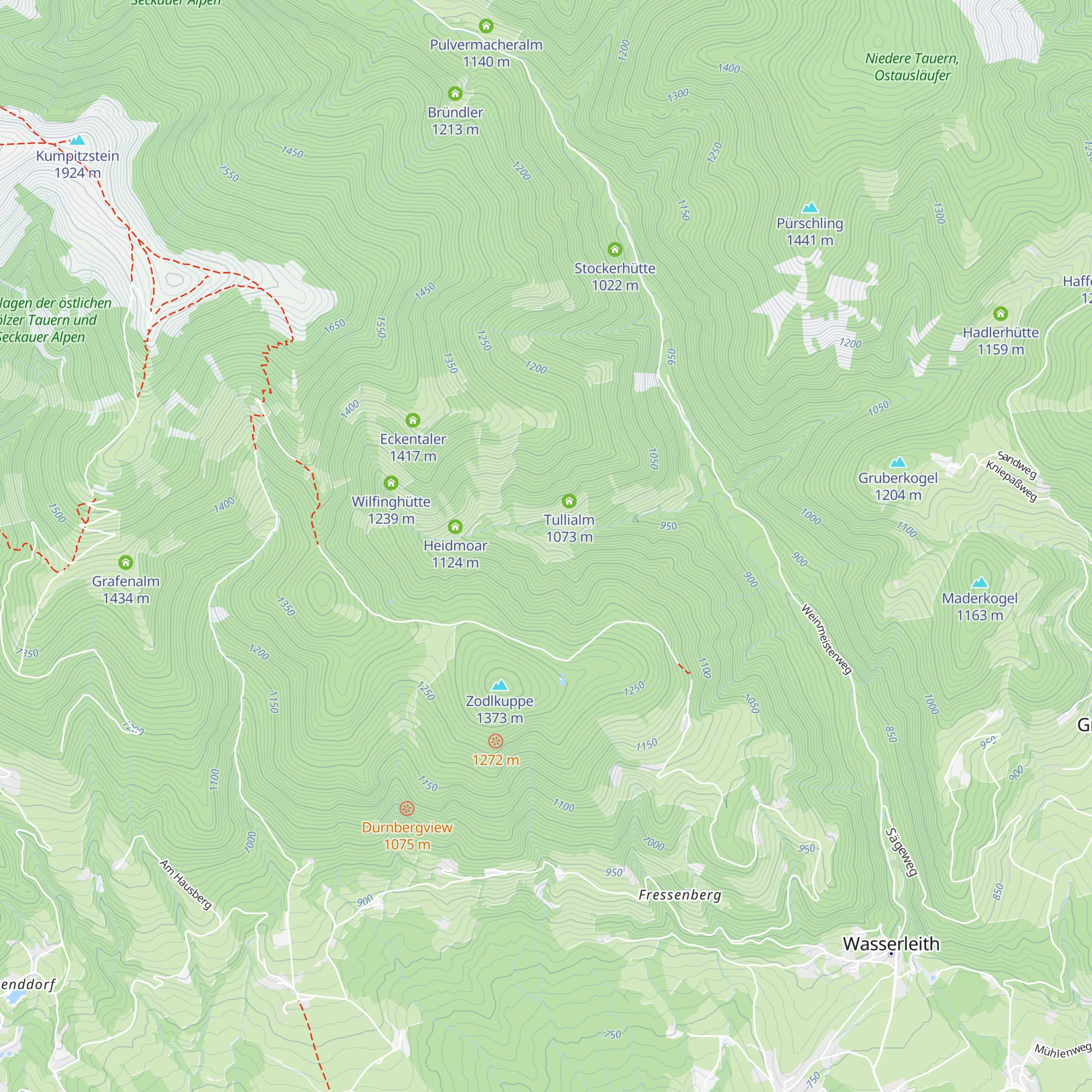 Biedneralm map