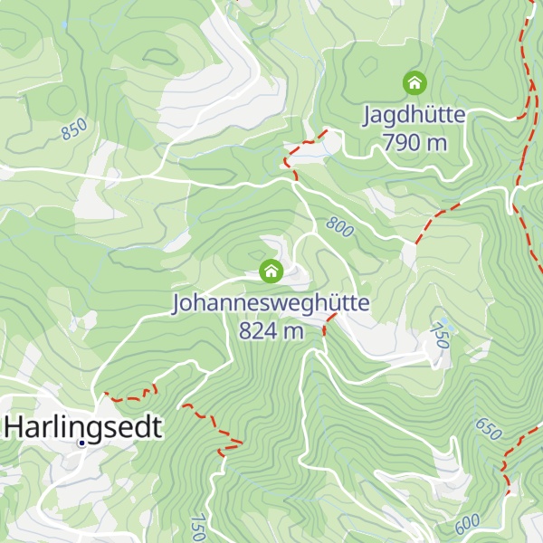 Map of Johannesweghütte