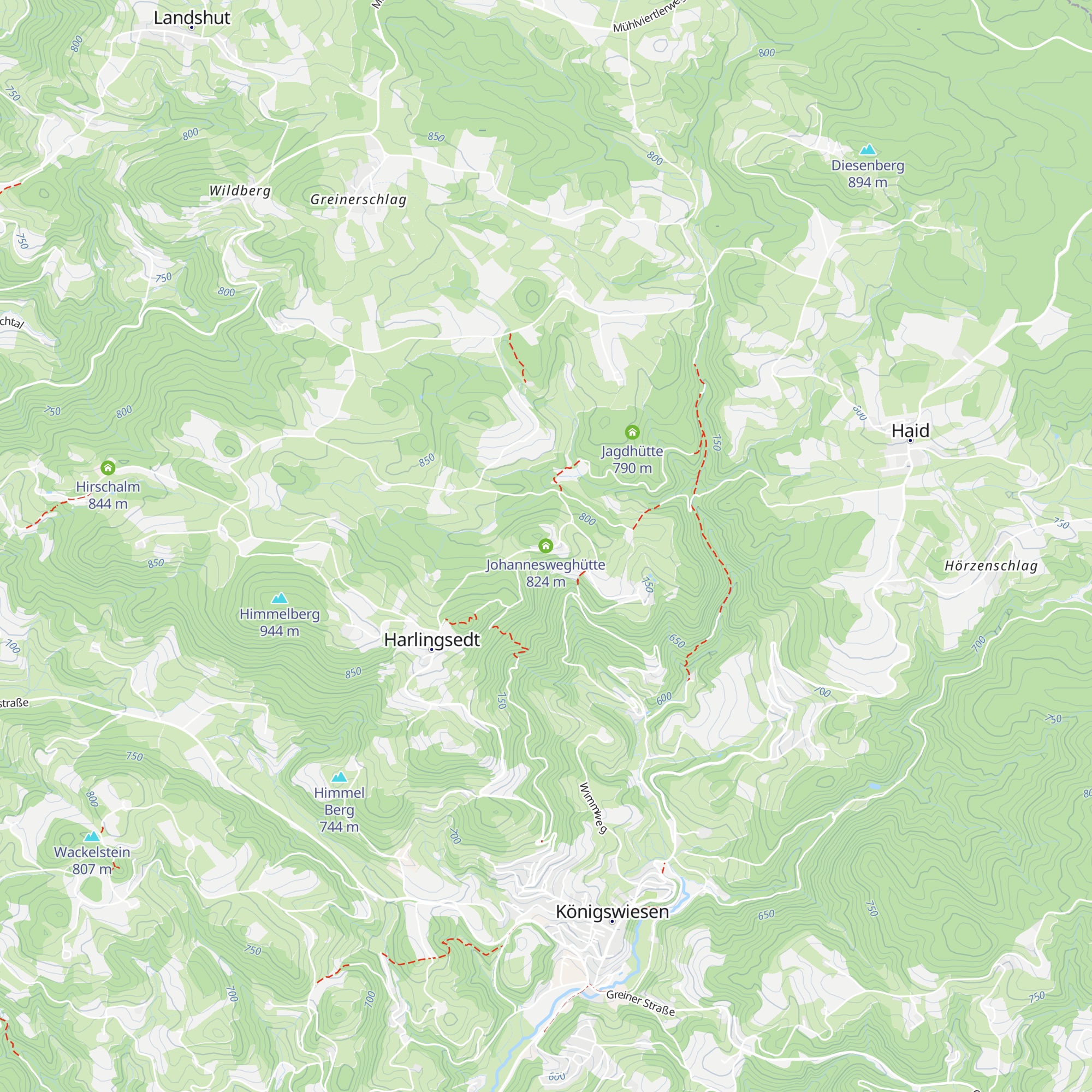 Johannesweghütte map