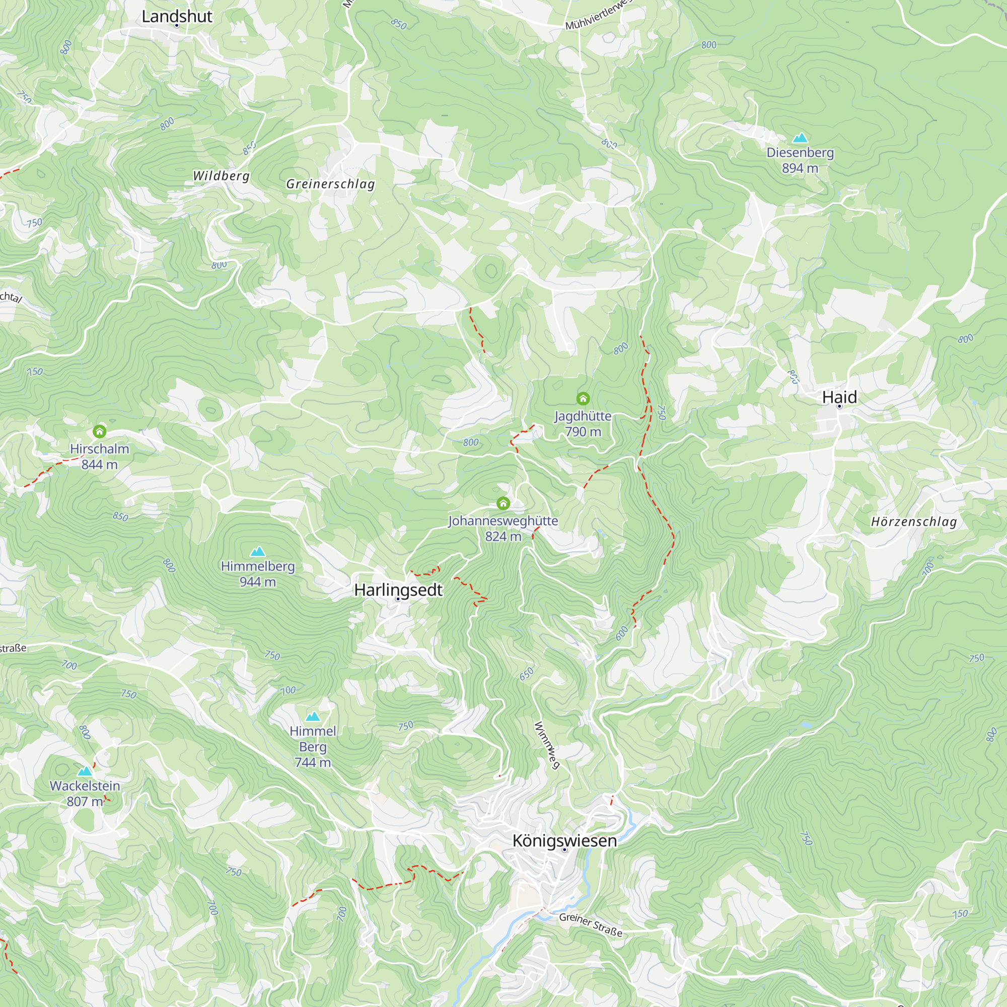 Johannesweghütte map