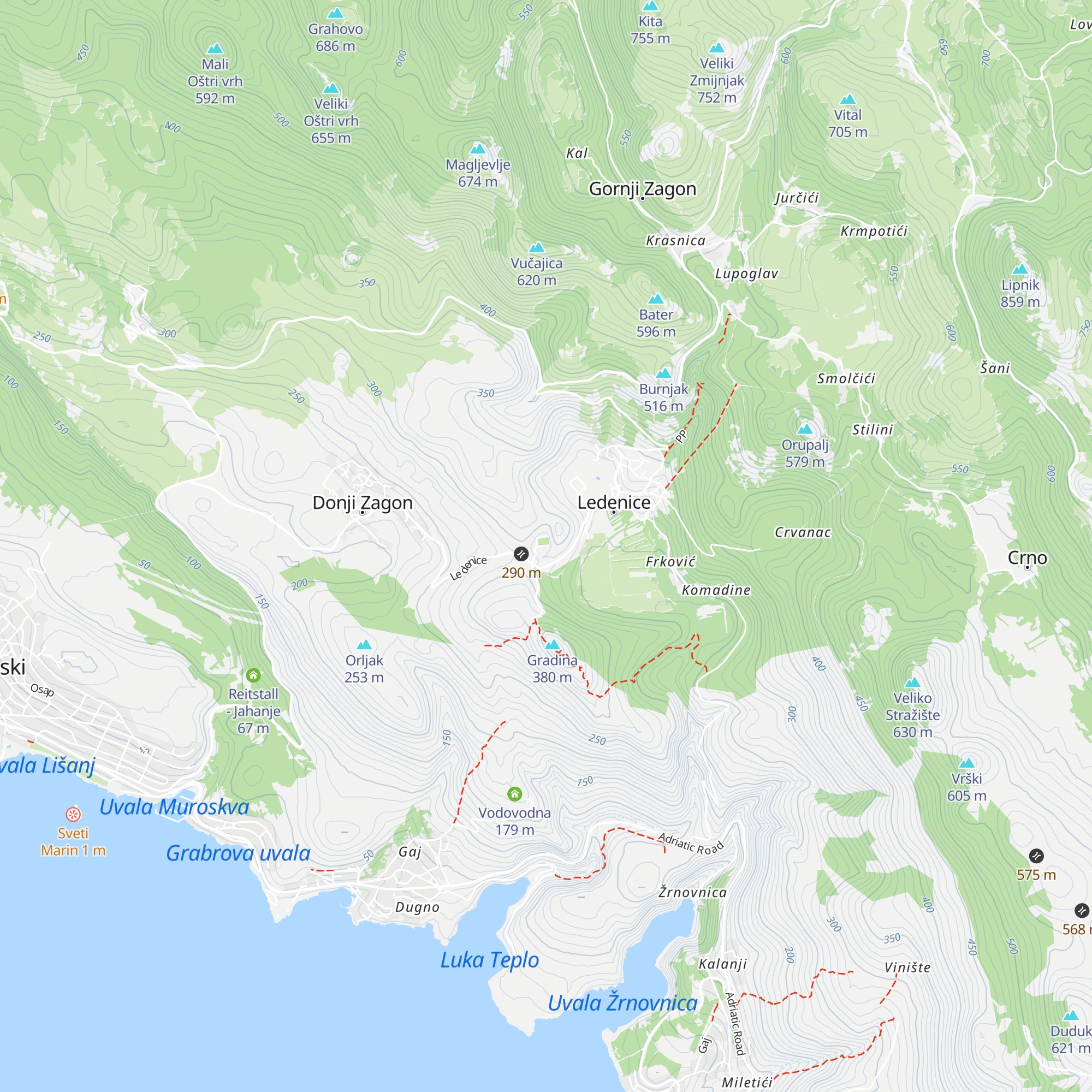Mrtvačnica Ledenice map