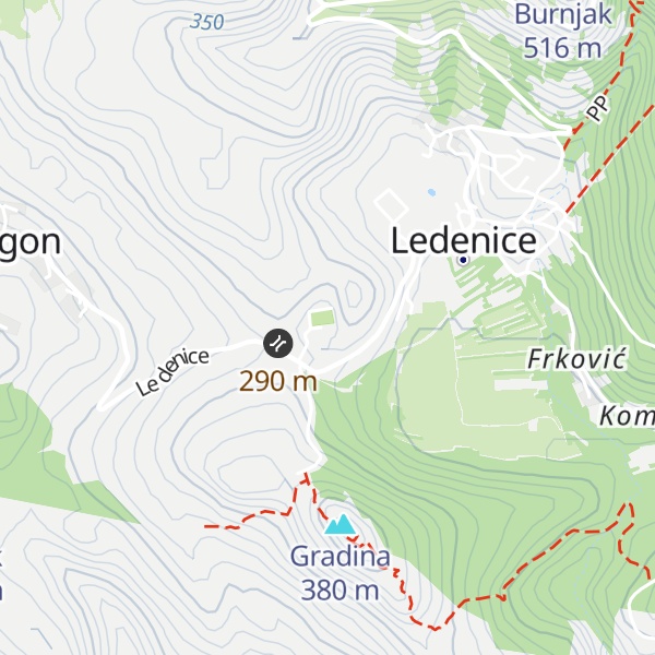 Map of Mrtvačnica Ledenice