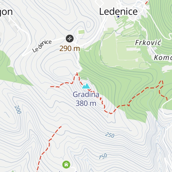 Map of Gradina