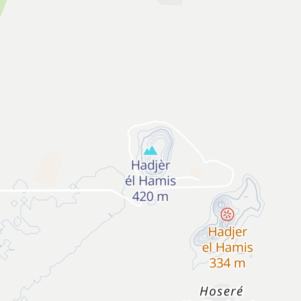 Map of Hadjèr él Hamis
