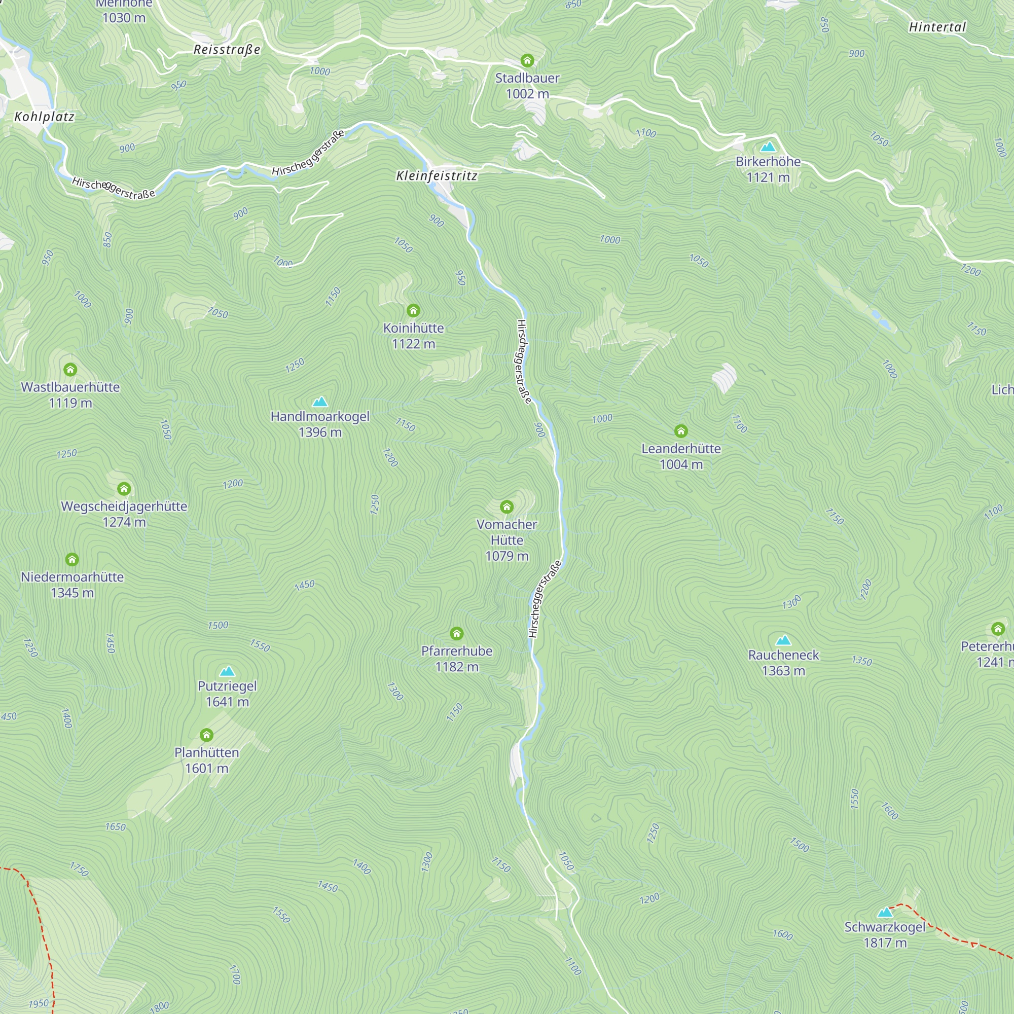 Vomacher Hütte map
