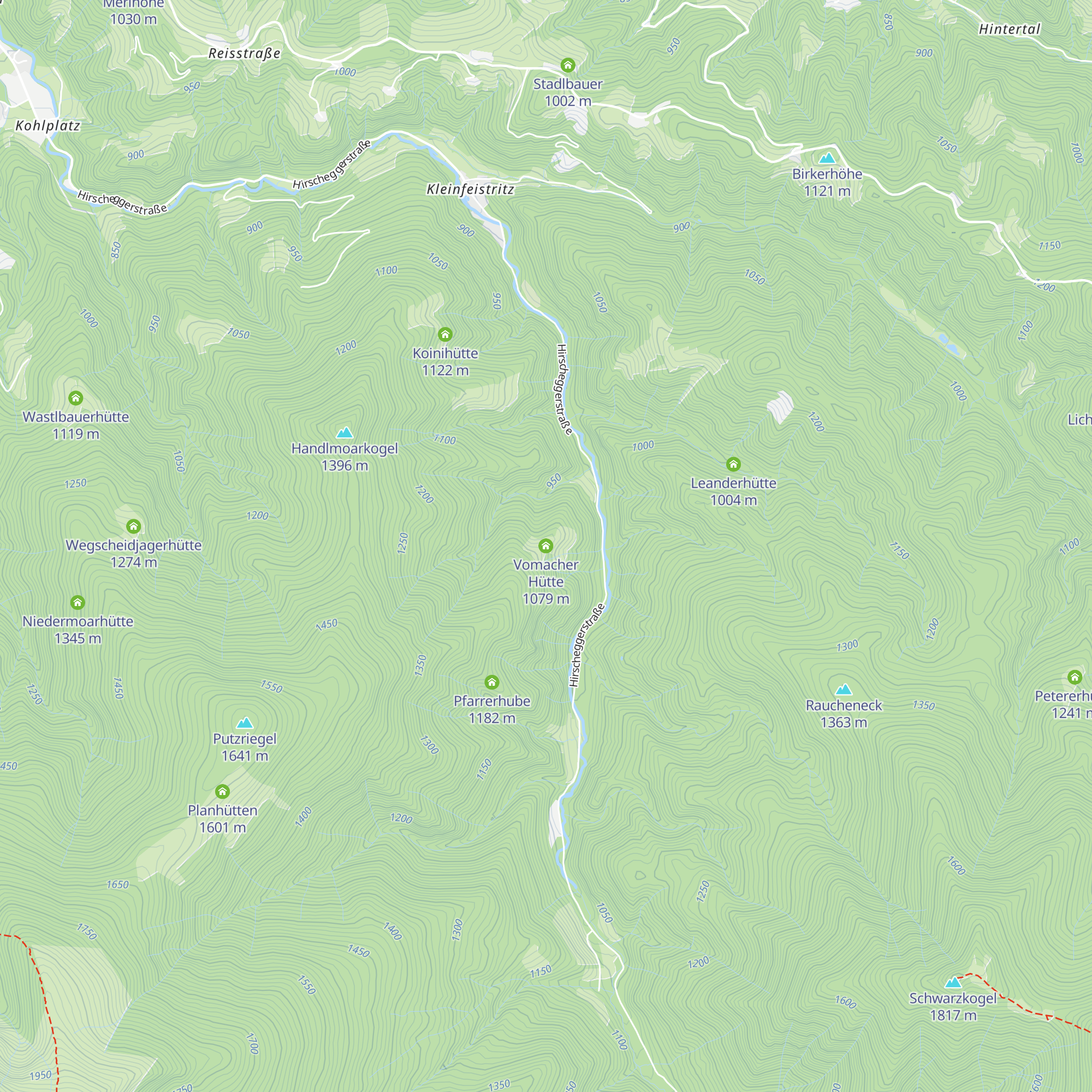 Vomacher Hütte map