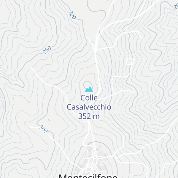 Map of Colle Casalvecchio