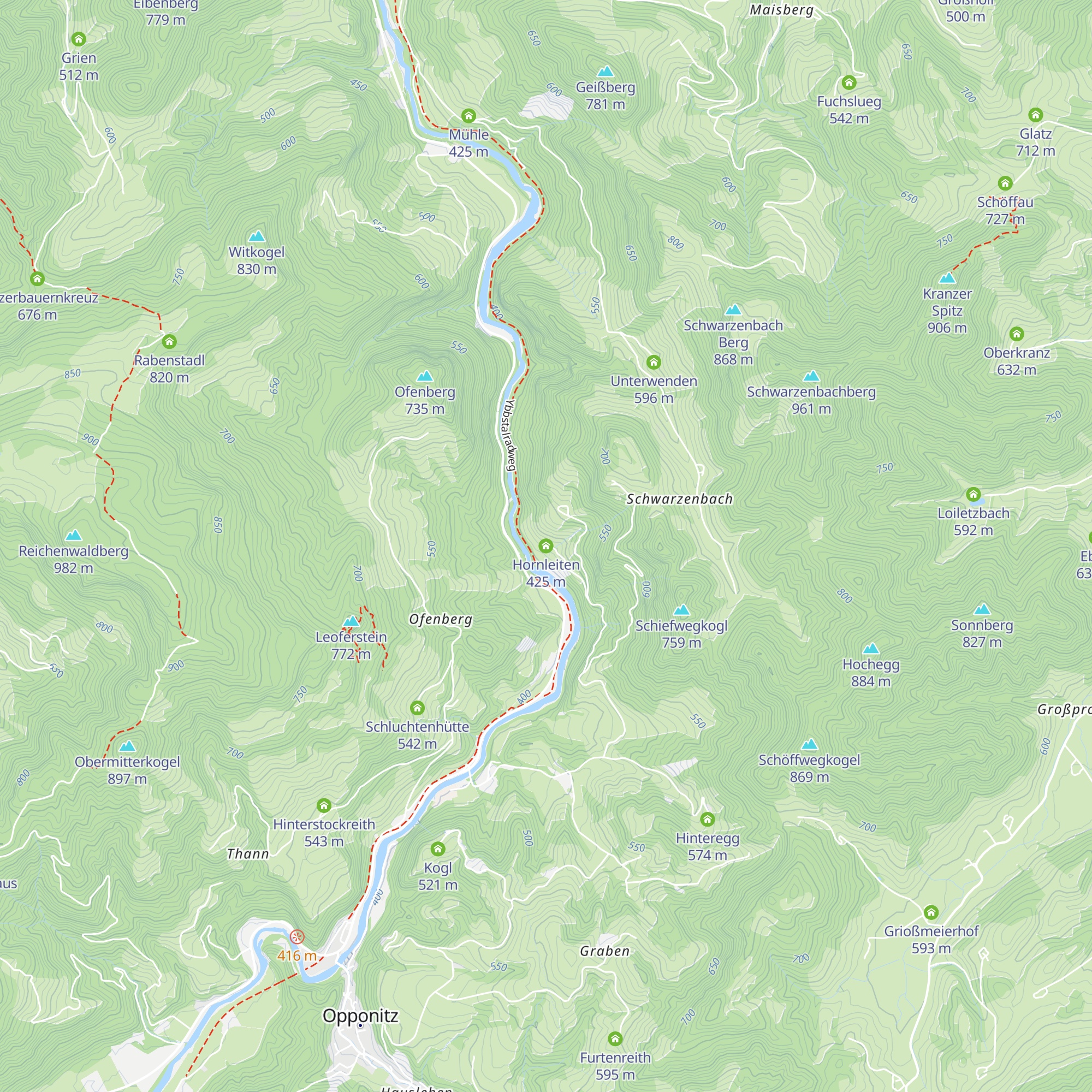 Hornleiten map