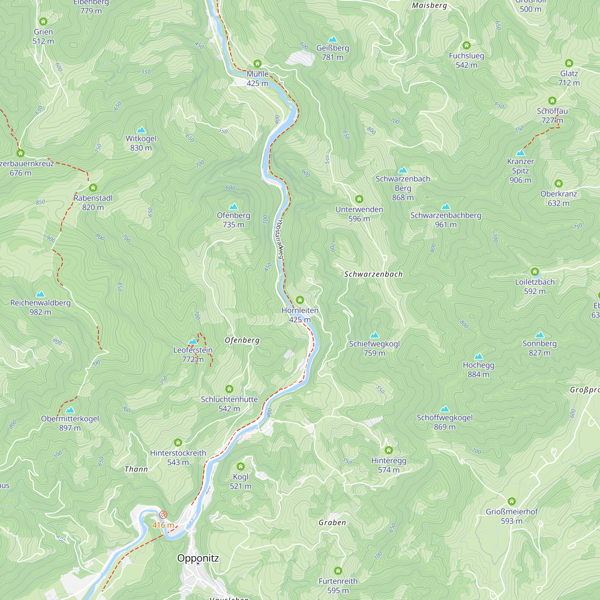 Hornleiten map