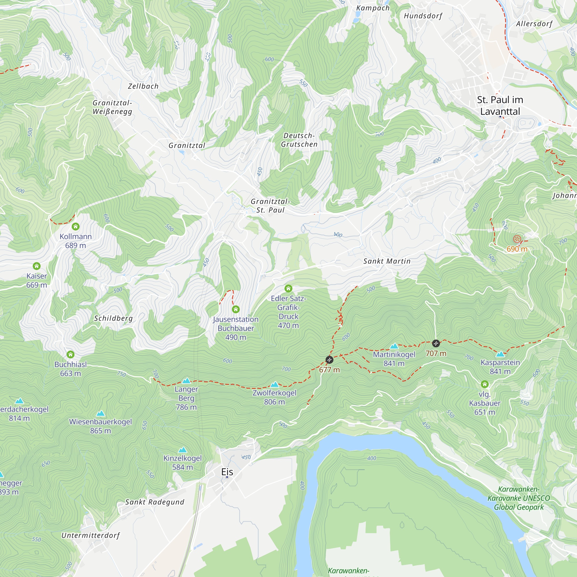 Edler Satz-Grafik-Druck map
