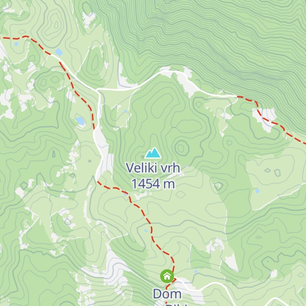 Map of Veliki vrh