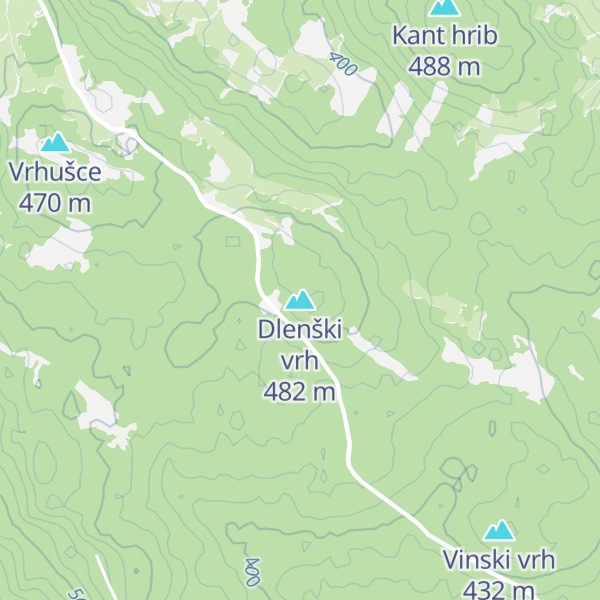 Map of Dlenški vrh