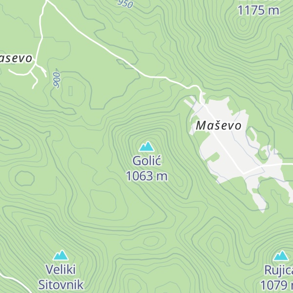 Map of Golić