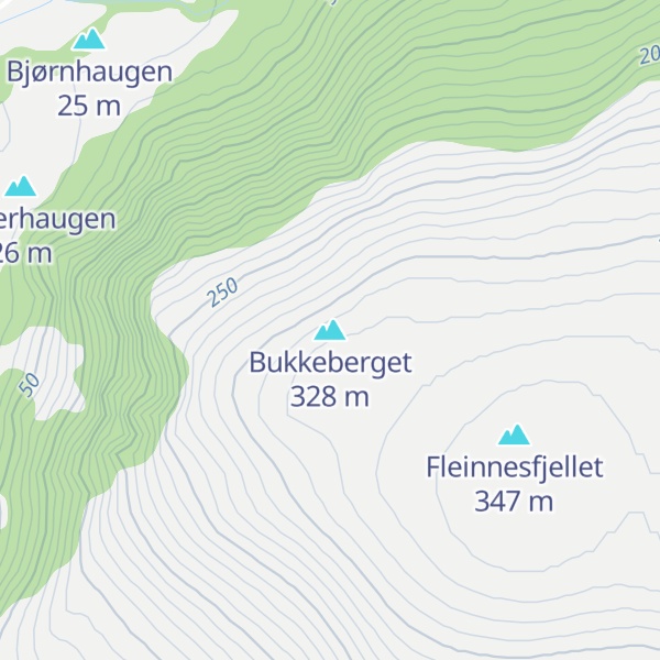 Map of Bukkeberget