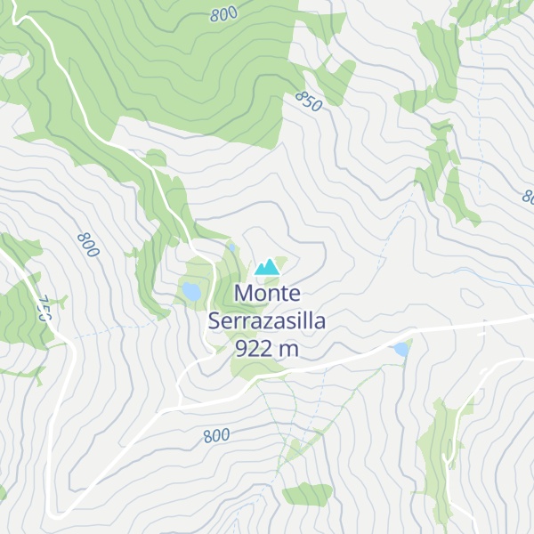 Map of Monte Serrazasilla