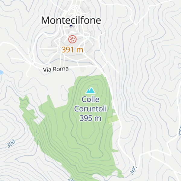 Map of Colle Coruntoli